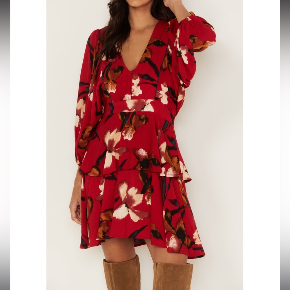 New Band of the Free Red Women's Dolly Dress in size medium‎